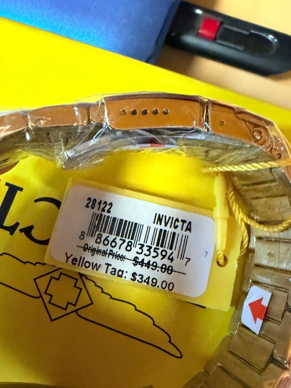 Invicta Gold-Tone Chronograph Bracelet Watch